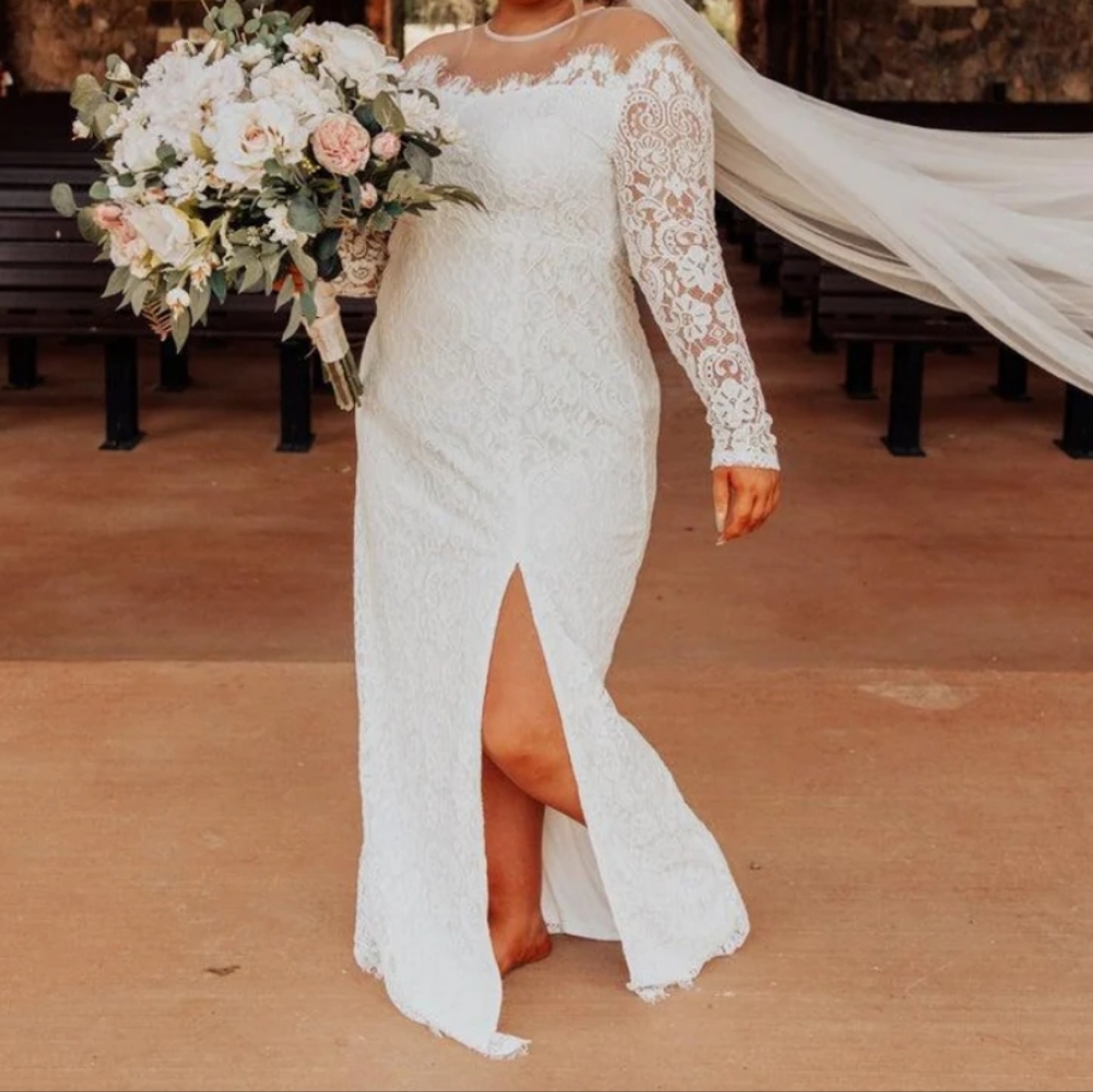 Formal gown lace dress